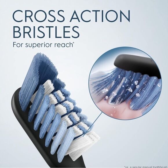 Oral B Clic Manual Toothbrush • Onyx Black Magnetic Toothbrush Holder • NIB - Picture 10 of 13